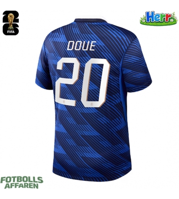 Frankrike Desire Doue #20 Hemmatröja VM 2026 Kortärmad